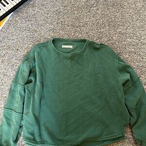 We The Free Forest Green Crewneck Sweater
